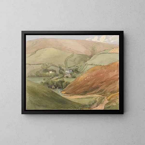 Village Oare - Révérend James Bulwer — oprawiony obraz na ścianie