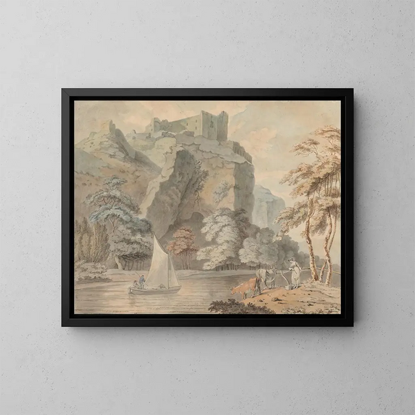 Château de Carrig Cennen, Carmarthenshire - Révérend John Gardnor — oprawiony obraz na ścianie