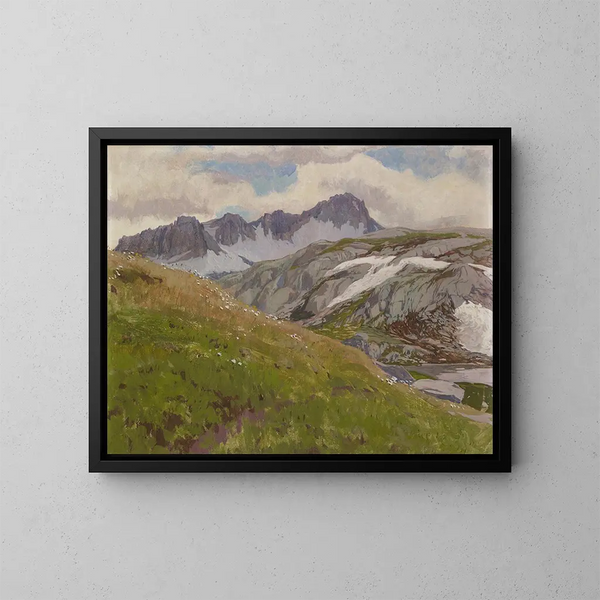 Alpe - Regnault Sarasin — oprawiony obraz na ścianie