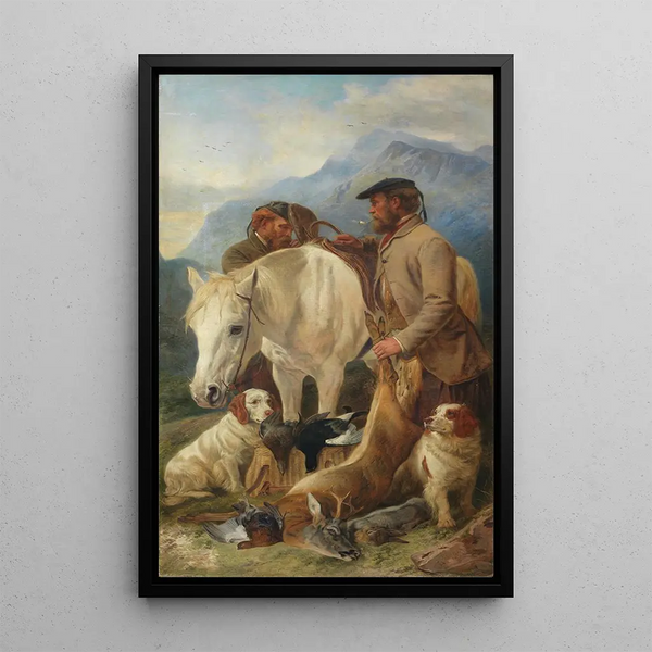 Le poney du gardien - Richard Ansdell — oprawiony obraz na ścianie