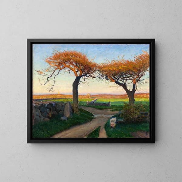 Krajobraz z Halland - Richard Bergh — oprawiony obraz na ścianie