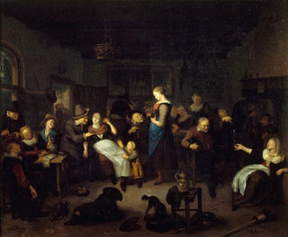 Wnętrze kabaretu - Richard Brakenburgh — widok dzieła