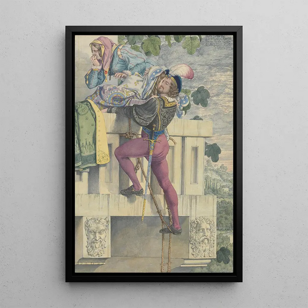 szkic do pasji Miłość - Richard Dadd — oprawiony obraz na ścianie
