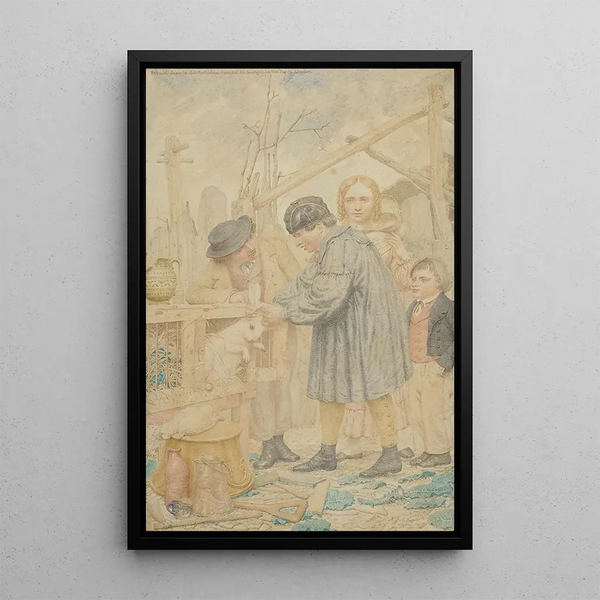 Le clapier - Richard Dadd — oprawiony obraz na ścianie