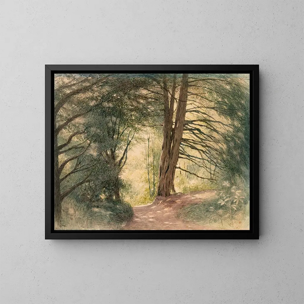 Boxhill, Surrey - Richard Doyle — oprawiony obraz na ścianie