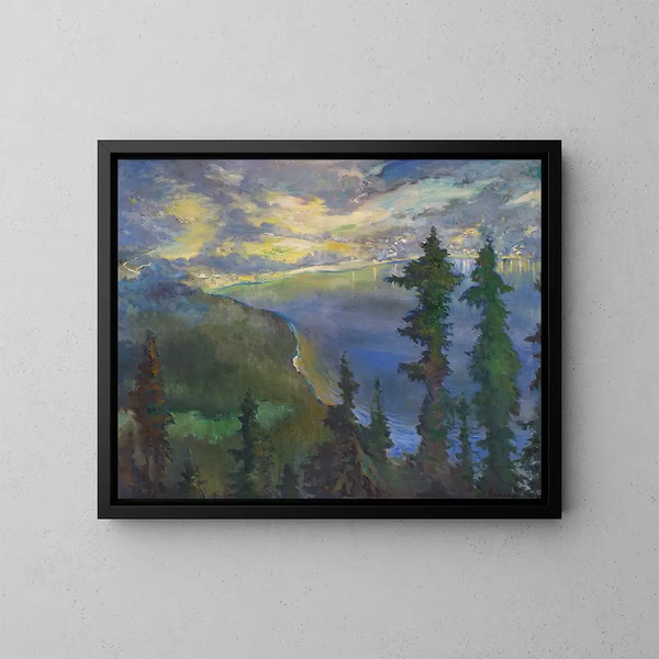 Altaussee - Richard Harlfinger — oprawiony obraz na ścianie