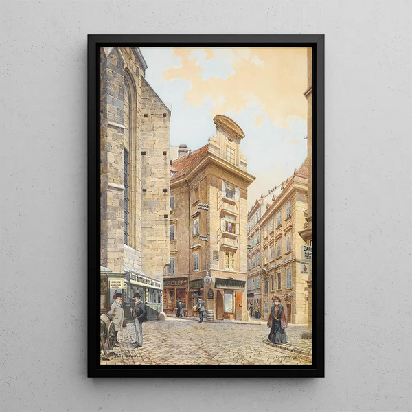 Seitzergasse - Richard Moser — oprawiony obraz na ścianie