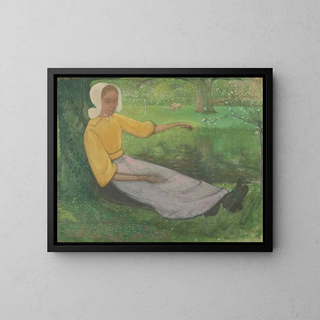 Richard Nicolas Roland Holst - Woman of Huizen sitting under a Tree.webp