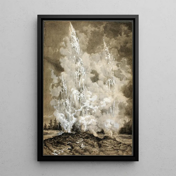 Geyser Yellowstone - Richard Norris Brooke — oprawiony obraz na ścianie