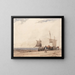 Scena plażowa - Richard Parkes Bonington — oprawiony obraz na ścianie
