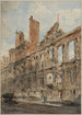 Ruiny fasady Ratusza w 1871 roku - Richard Phené Spiers — widok dzieła