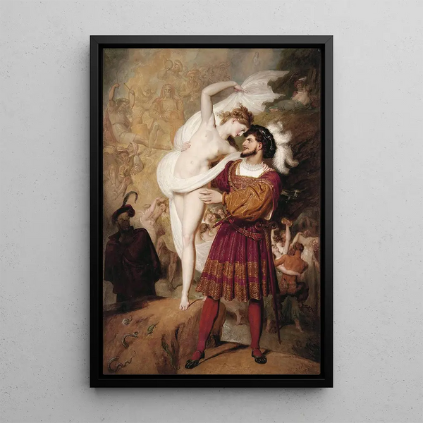Faust i Lilith - Richard Westall — oprawiony obraz na ścianie
