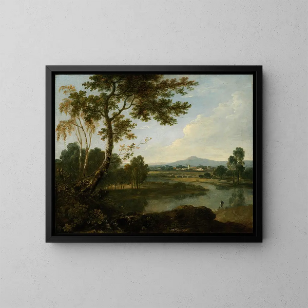 pejzażowy we Włoszech - Richard Wilson — oprawiony obraz na ścianie