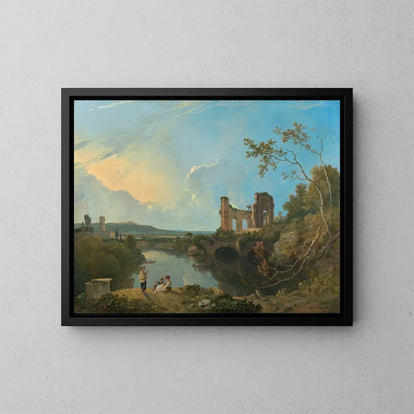 Świątyni Wenus w Baiae - Richard Wilson — oprawiony obraz na ścianie