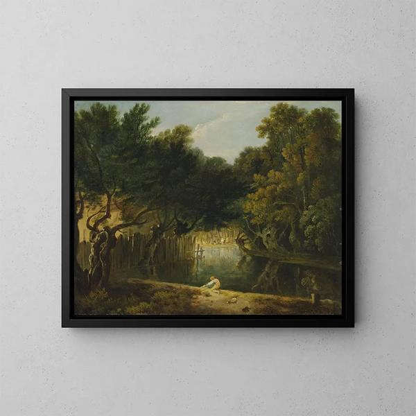 Widok na naturę w parku St James - Richard Wilson — oprawiony obraz na ścianie