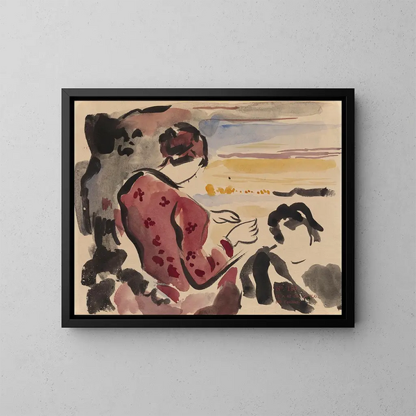 Kobieta siedząca - Rik Wouters — oprawiony obraz na ścianie