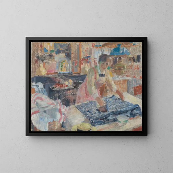 Kobieta prasująca - Rik Wouters — oprawiony obraz na ścianie