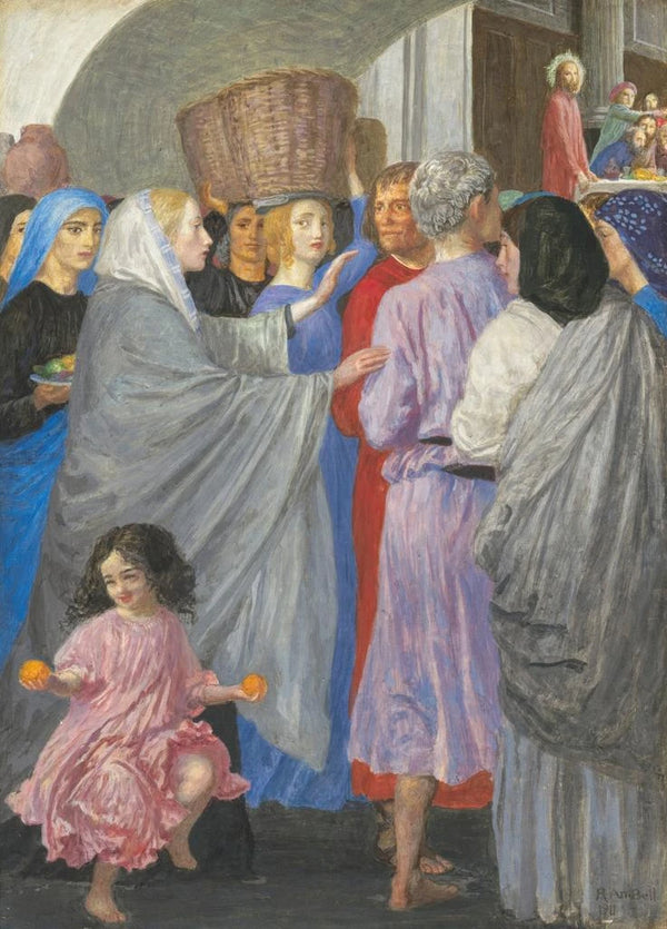 Reprodukcja obrazu Les Noces de Cana - Robert Anning Bell