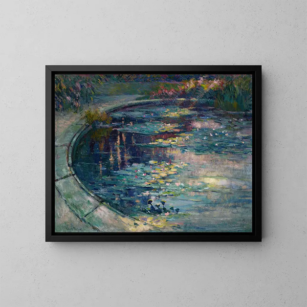 Le bassin aux nymphéas au jardin des plantes de Rouen - Robert Antoine Pinchon — oprawiony obraz na ścianie