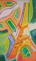 Wieża Eiffla - Robert Delaunay — widok dzieła
