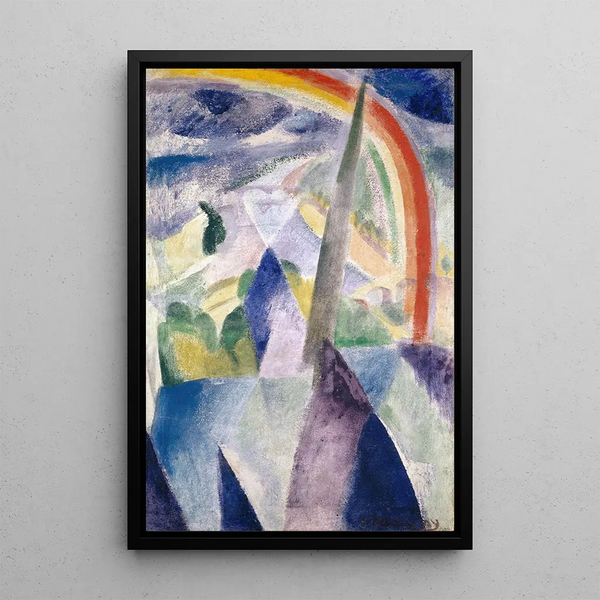 La flèche de Notre-Dame Vue de Paris Notre-Dame - Robert Delaunay — oprawiony obraz na ścianie
