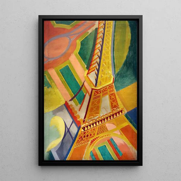 Wieża Eiffla - Robert Delaunay — oprawiony obraz na ścianie