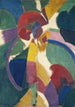Kobieta z parasolką - Robert Delaunay — widok dzieła