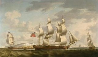 Robert Dodd - Three Views of Amity Hall With a View of Dover and the White Cliffs.webp