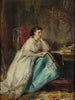Kobieta w swoim biurze - Robert Duddingstone Herdman — widok dzieła