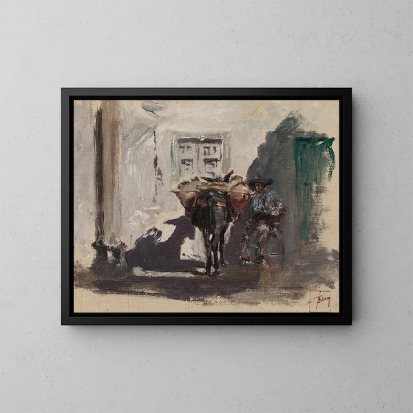 Muletier hiszpański - Robert Frederick Blum — oprawiony obraz na ścianie