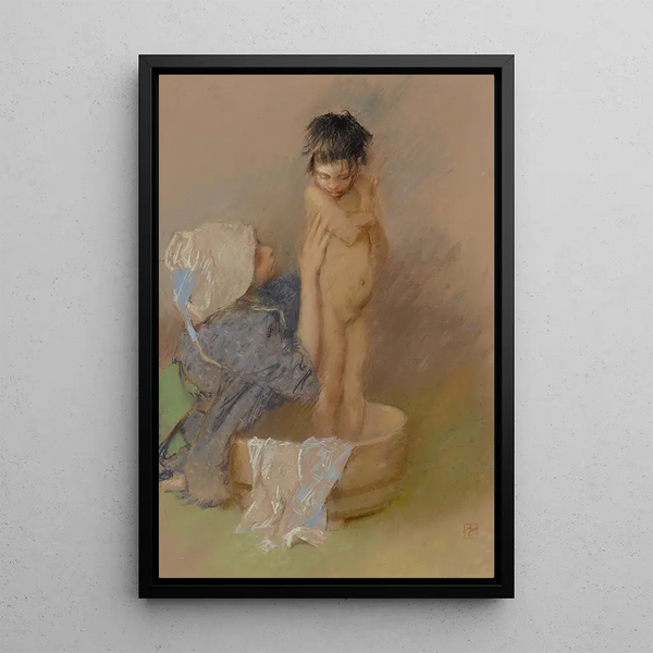 Le bain - Robert Frederick Blum — oprawiony obraz na ścianie