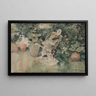 Robert Frederick Blum - Woman Seated in a Garden.webp