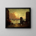 Chmury cumulonimbus nad East River - Robert Henri — oprawiony obraz na ścianie