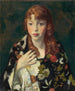 Edna Smith w japońskim wrapie - Robert Henri — widok dzieła