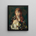 Edna Smith w japońskim wrapie - Robert Henri — oprawiony obraz na ścianie