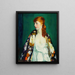 Edna - Robert Henri — oprawiony obraz na ścianie