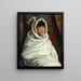 Indian girl in a white blanket - Robert Henri — oprawiony obraz na ścianie