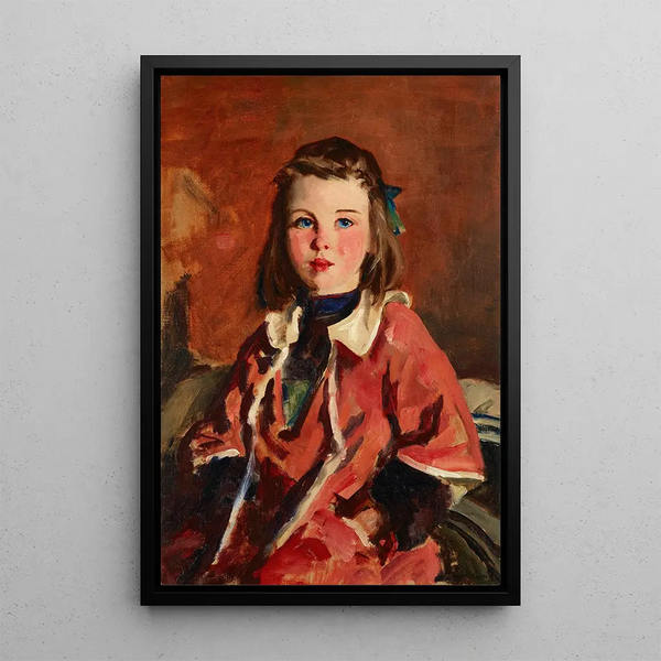 Młoda dziewczyna irlandzka - Robert Henri — oprawiony obraz na ścianie