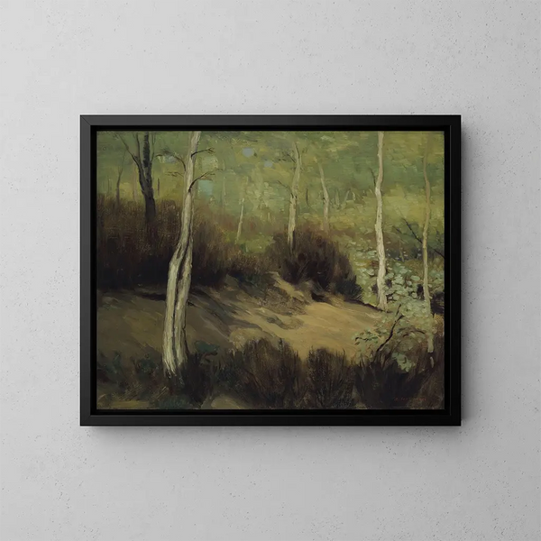 Wiosna w lesie Fontainebleau - Robert Henri — oprawiony obraz na ścianie