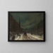 Scena uliczna ze śniegiem, 57th Street, NYC - Robert Henri — oprawiony obraz na ścianie