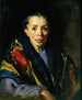 Stary model starszej kobiety hiszpańskiej - Robert Henri — widok dzieła