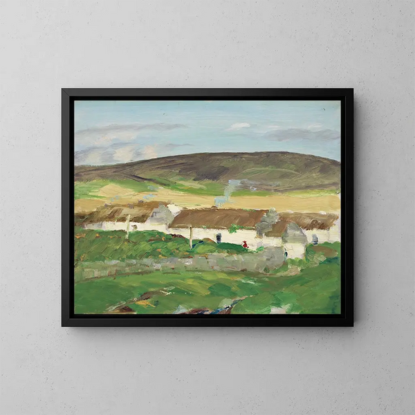 Le Cottage Blanc, Irlandia - Robert Henri — oprawiony obraz na ścianie