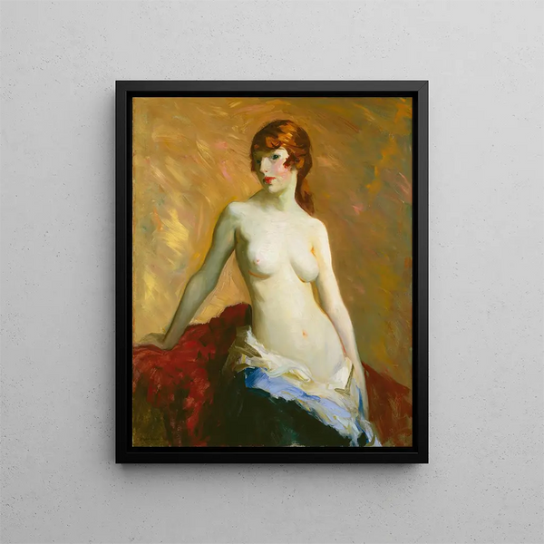 La jeune fille - Robert Henri — oprawiony obraz na ścianie