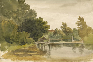 Robert Hills - Reflections in a Wooded Pool.webp