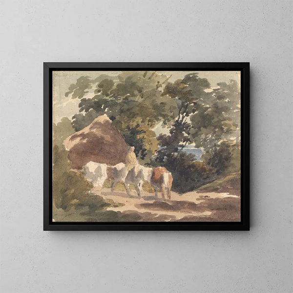 Souvenir de Gainsborough - Robert Hills — oprawiony obraz na ścianie