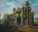 Widok na bramę Lal Bagh w Dhace - Robert Home — widok dzieła