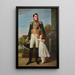 Portret barona Solignac z jego córką Louise-Delphine - Robert Jacques François Lefèvre — oprawiony obraz na ścianie