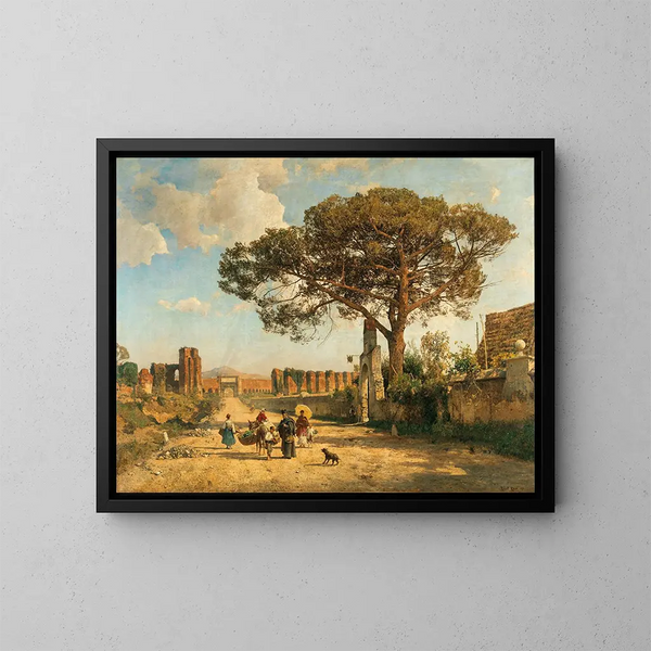 Porta Furba na drodze do Frascati w Rzymie - Robert Russ — oprawiony obraz na ścianie