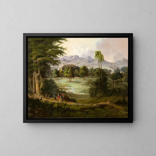Château de Chapultepec - Robert S. Duncanson — oprawiony obraz na ścianie