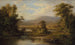 pejzaż z krowami pijącymi wodę w strumieniu - Robert S. Duncanson — widok dzieła
